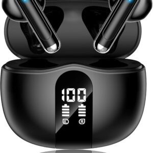 Bass Stereo Wireless Earbuds with Noise Cancelling Mic