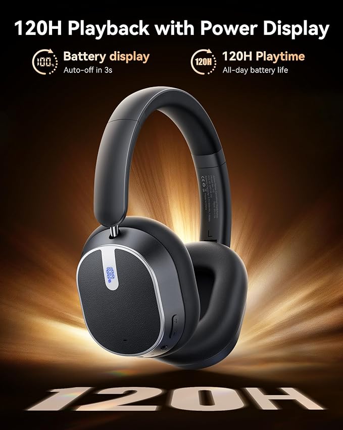Hybrid ANC Wireless Over-Ear Headphones