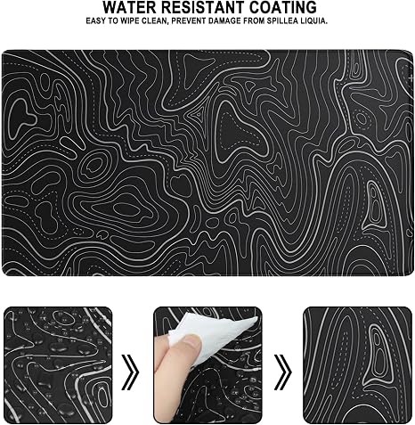 Large Gaming Mouse Pad, Waterproof Extra Large Mousepad with Stitched Edges - Image 2